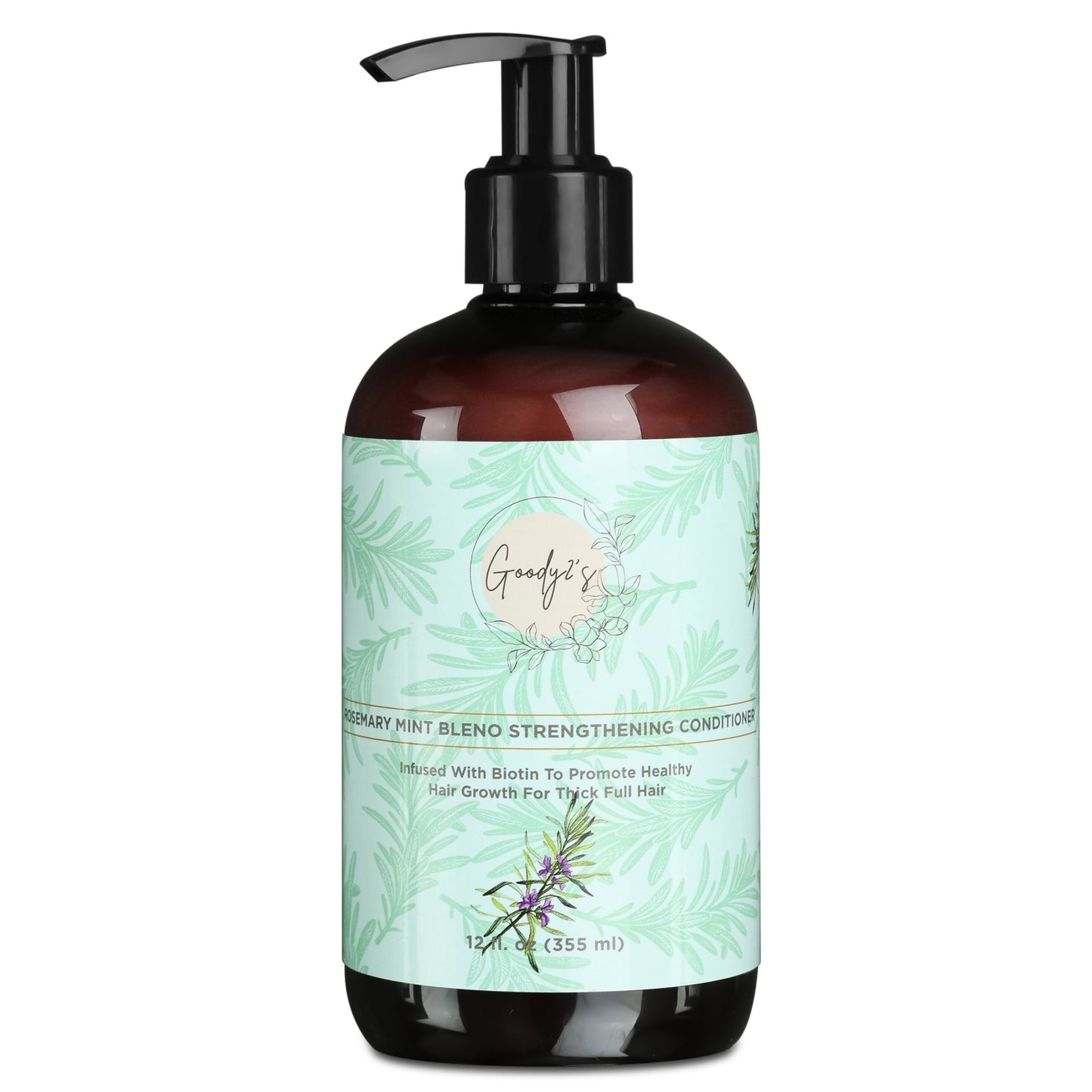 Goody 2's Natural Rosemary Mint Strengthening Conditioner Infused with Biotin to Promote Hair Growth for Thick Full Hair - 355ml