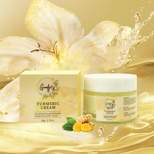 Goody 2's Turmeric Cream - Natural Turmeric Moisturizer for Soothing & Hydrating Face and Neck - Natural Cream for Body - Suitable for All Skin Types