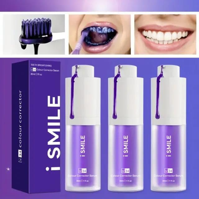 "Goody 2's: iSmile Purple Toothpaste for Whiter, Brighter Teeth!"