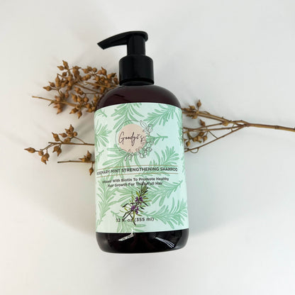 Goody 2's Rosemary Mint Strengthening Shampoo Infused with Biotin for Healthy Hair Growth - 355ml