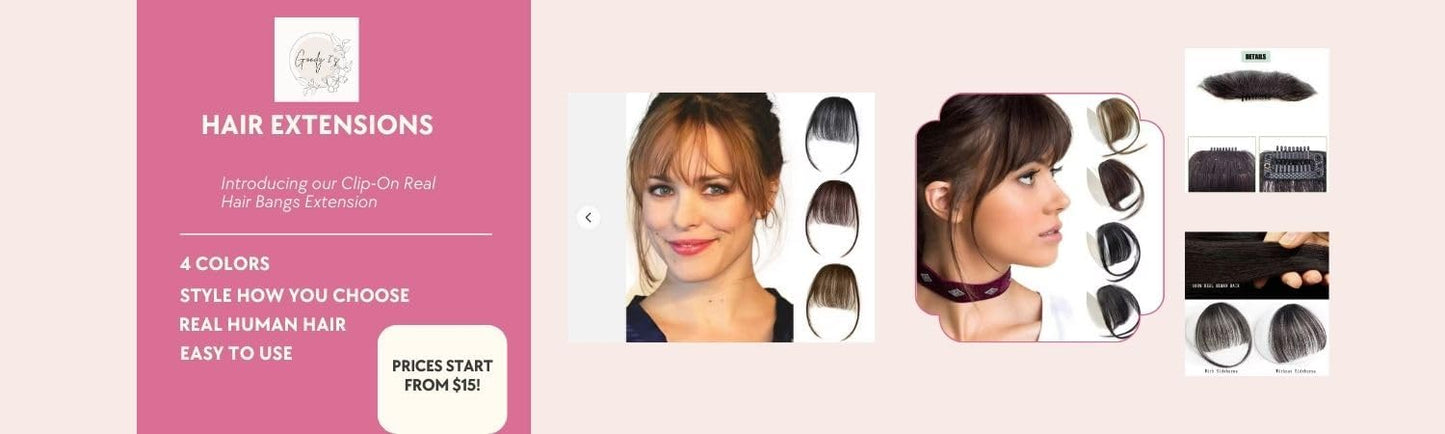 360 3D Real Hair Wispy Clip in Bangs 360 Hair Extensions Topper for Women