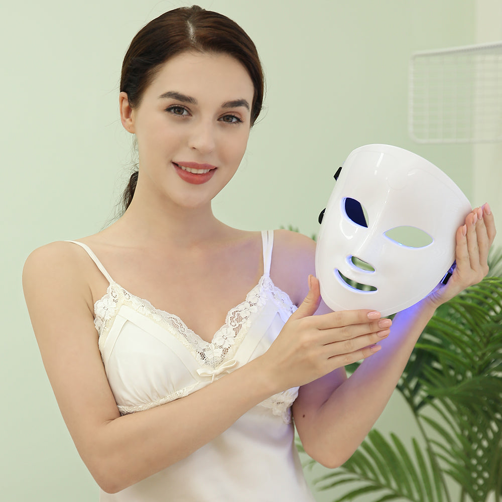 Goody 2's 7 Colors LED Phototherapy Face Mask Light Therapy for Wrinkle Acne - Photon Skin Care Beauty Mask