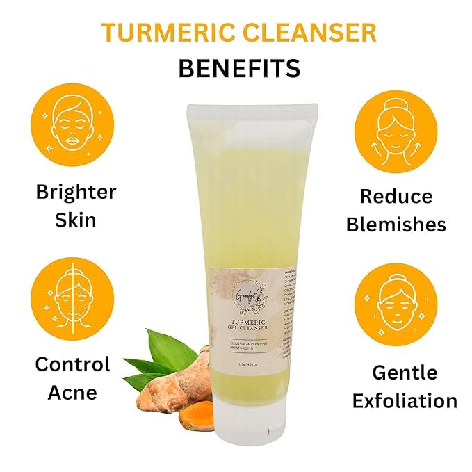 Goody 2's Beauty Turmeric Face Wash Cleanser - Gentle Face Wash for All Skin Types & Dull Skin, Acne Prone Skin, Dark Spots, and Anti-Aging