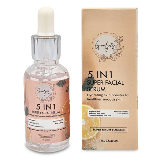 Goody 2's 5 in 1 Serum Super Facial Serum - Hydrating Skin Booster for Healthier, Smooth Skin - 1 oz