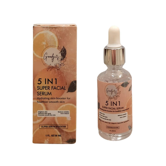 Goody2's 5 in 1 Serum Super Facial Serum - Hydrating Skin Booster for Healthier, Smooth Skin - 1 oz