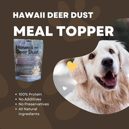 MANA OHANA Hawaii Deer Dust Meal Toppers for Dogs | Nutrient-Rich Dog Food Enhancer