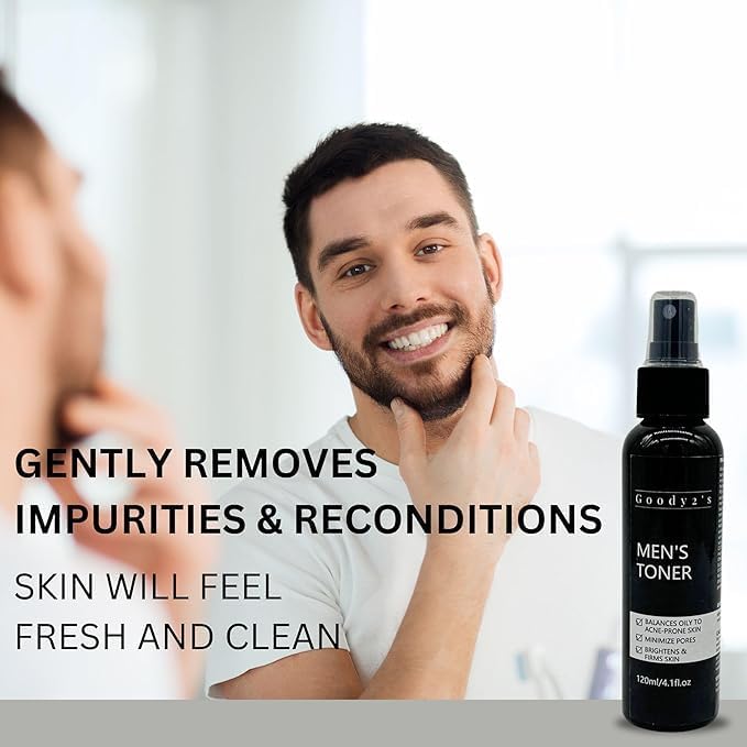 Goody 2's Men's Balancing Face Toner - Natural & Organic Alcohol-Free Facial Toner for Men