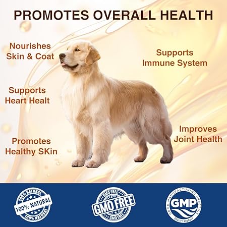 Goody 2's Alaskan Salmon Oil for Dogs & Cats - Omega 3 Fish Oil for Healthy Skin & Coat, Joint & Bone Support, Allergy Relief, & Inflammation Defense - 32oz All-Natural Liquid Supplement