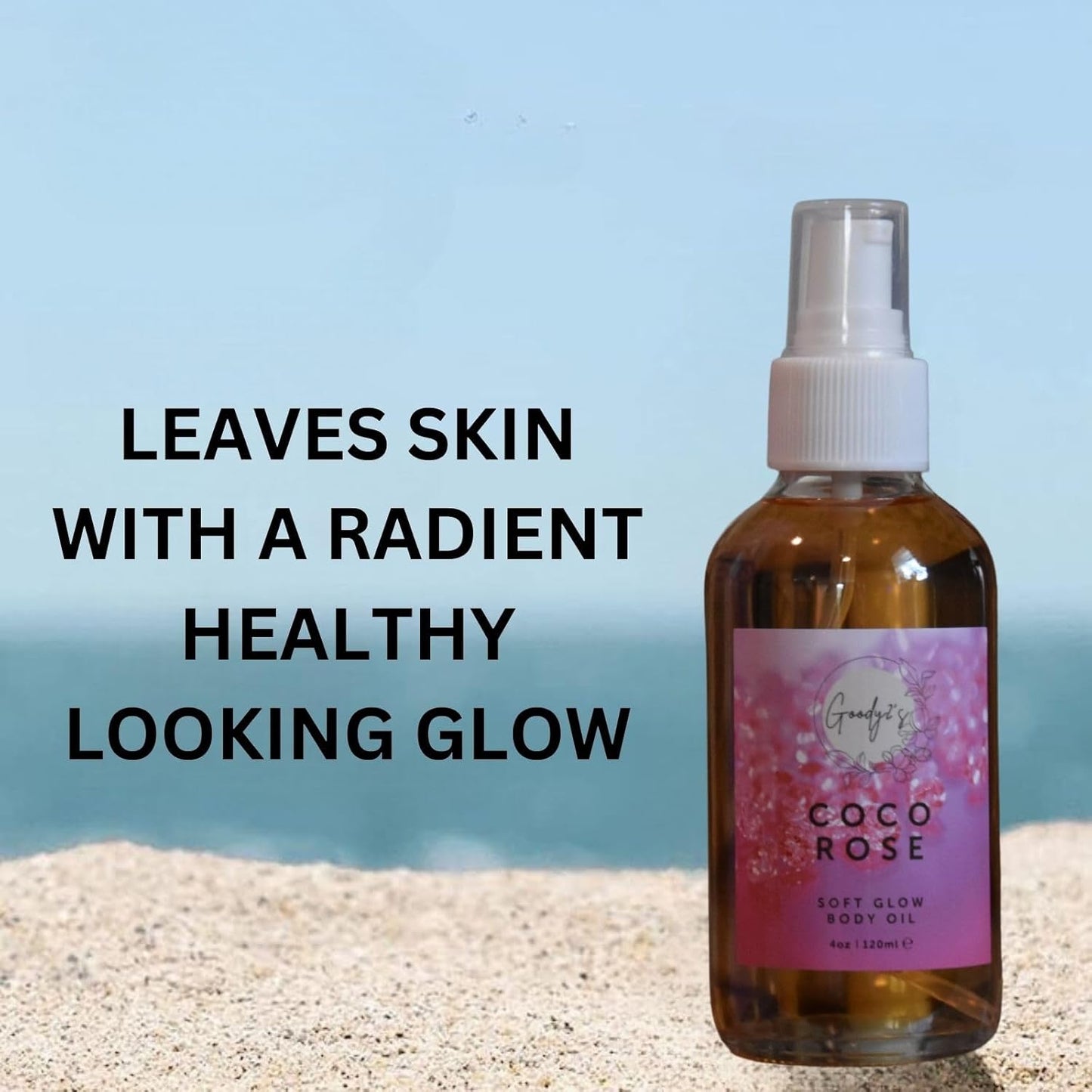 Goody 2's Coco Rose Soft Glow Body Oil - 120 ml | Hydrating with Coconut & Rose Extracts | Natural, Vegan, Cruelty-Free