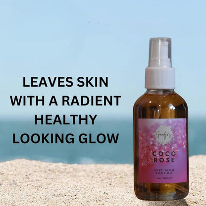 Goody 2's Coco Rose Soft Glow Body Oil - 120 ml | Hydrating with Coconut & Rose Extracts | Natural, Vegan, Cruelty-Free