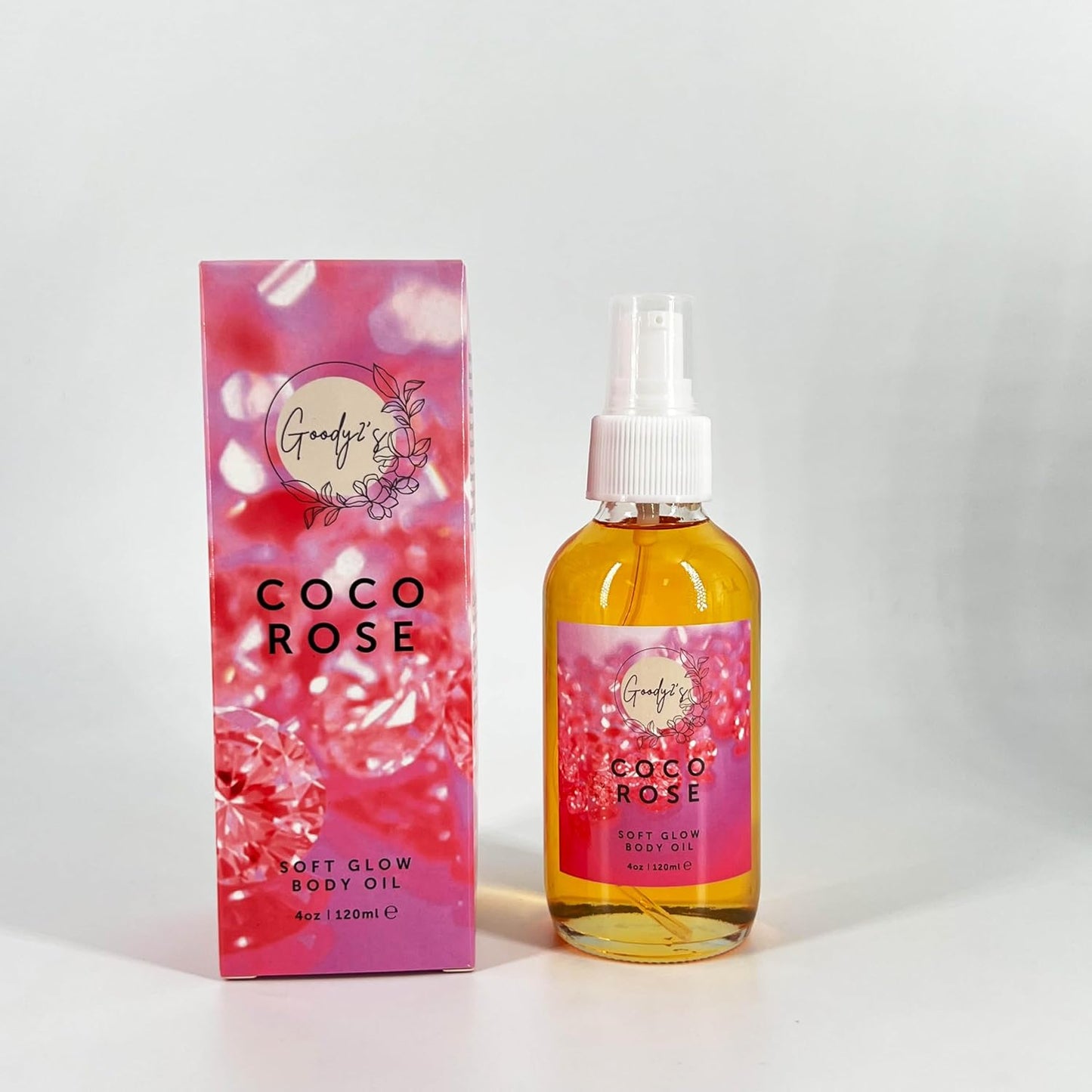 Goody 2's Coco Rose Soft Glow Body Oil - 120 ml | Hydrating with Coconut & Rose Extracts | Natural, Vegan, Cruelty-Free