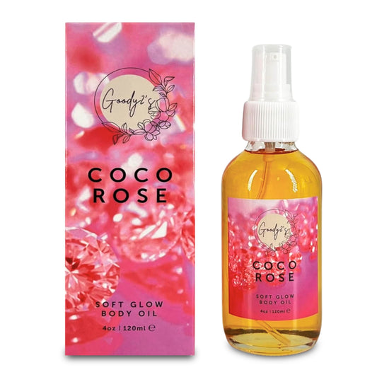 Goody 2's Coco Rose Soft Glow Body Oil - 120 ml | Hydrating with Coconut & Rose Extracts | Natural, Vegan, Cruelty-Free