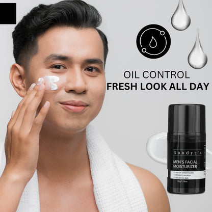 GOODY 2'S Men's Face Moisturizer with Oil Control Complex - Men's Face Lotion for Oily Skin