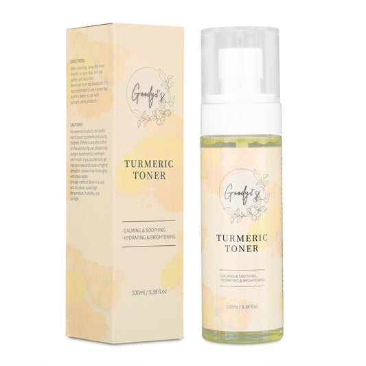Goody 2's Turmeric Toner - Soothing and Hydrating Natural Skincare Toner for Dry & Oily Skin - 3.38 fl oz