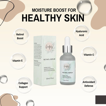 Goody 2's Retinol Serum for Face - Anti-Aging Serum with Retinol, Hyaluronic Acid, and Vitamin E - 1 fl oz