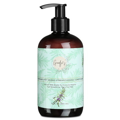 Goody 2's Natural Rosemary Mint Strengthening Conditioner Infused with Biotin to Promote Hair Growth for Thick Full Hair - 355ml