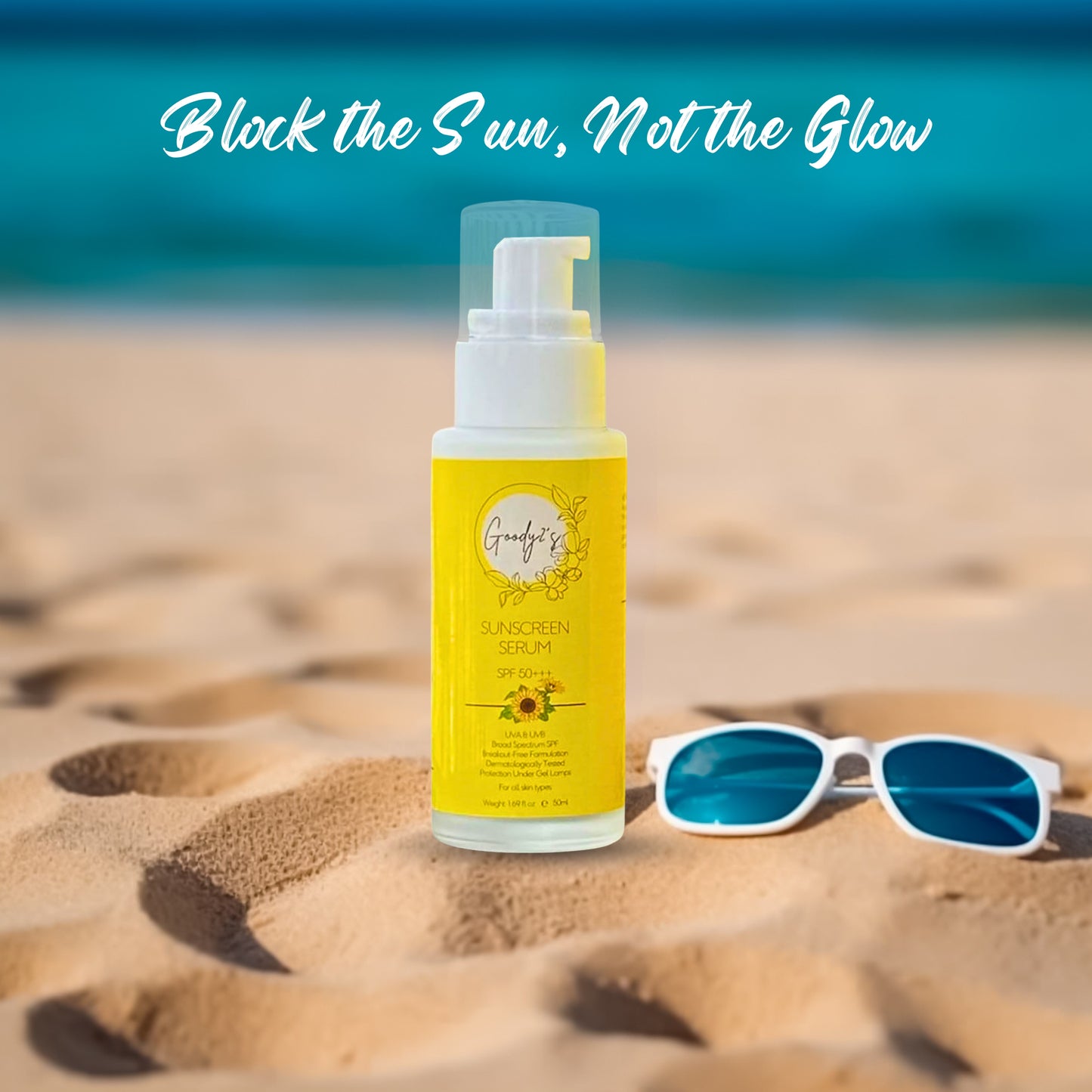 Goody 2's Sunscreen Serum - 1.69 fl oz - SPF 50 with Skin Hydrating Squalane and Broad Spectrum SPF 50 - Face Sunscreen For All Skin Types and Skin Tones