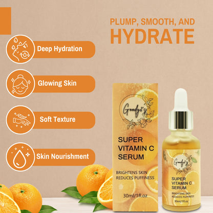 Goody 2's Vitamin C Serum for Anti-Aging | Smooth & Plump Skin, Reduce Fine Lines | Powerful Formula for Youthful Radiance | 1 fl oz"