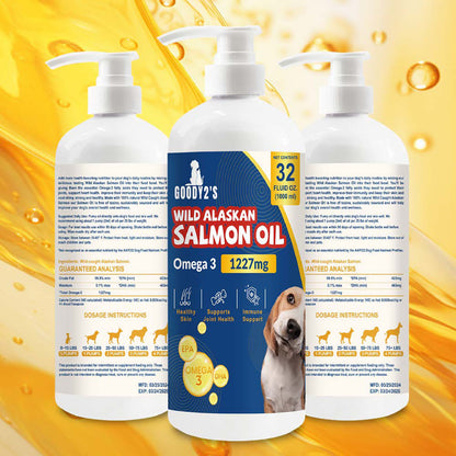 Wild Alaskan Salmon Oil for Dogs and Cats 32oz