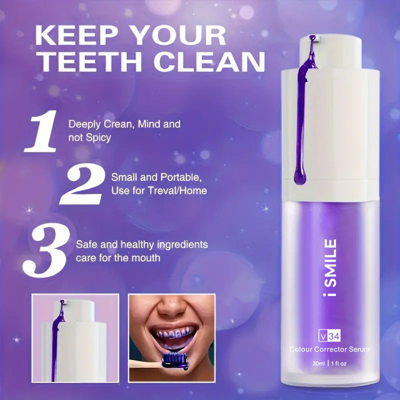 "Goody 2's: iSmile Purple Toothpaste for Whiter, Brighter Teeth!"